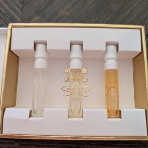 Creed White and Gold Gift box With Three Samples